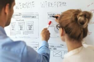 website wireframe
