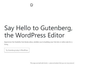 Wordpress Gutenberg